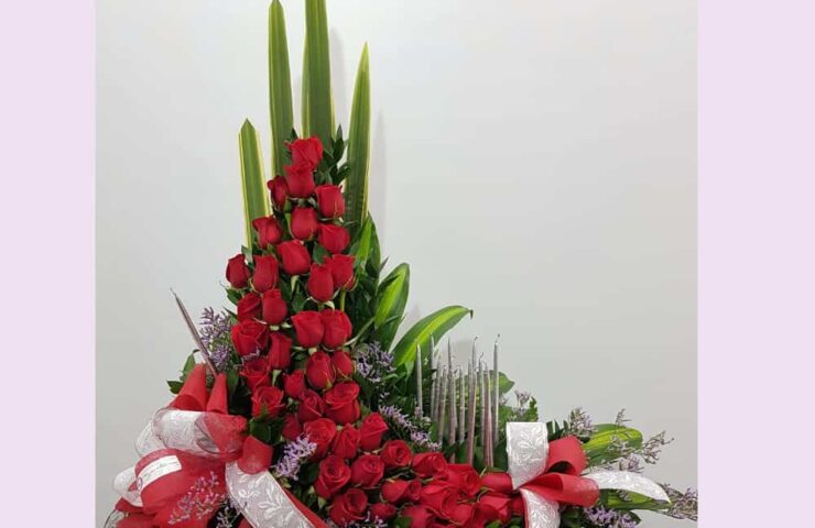 ramo de rosas rojas para quinceañera