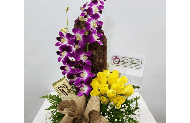 Floristeria en Medellin, Ramo de rosas amarillas, Floristería en Rionegro. Arreglo de orquideas.