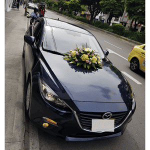 decoracion de flores para carro