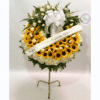 Corona funebre para funeral - Ramo de condolencias para funeral.