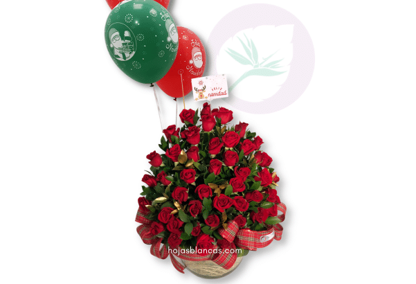 Arreglos florales de navidad - Floristeria en Antioquia; Medellín y Rionegro - Ramo de rosas