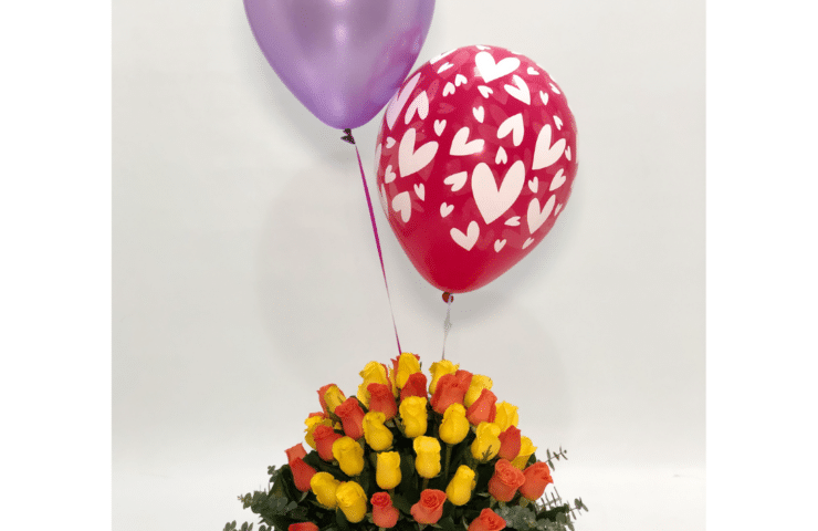 Flores y globos