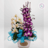 Regala un hermoso Arreglo floral de orquídeas naturales.Los arreglos florales de orquídeas destacan por su belleza exótica y elegancia natural.
