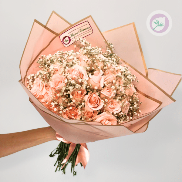 Bouquet Rosa pastel- Q012