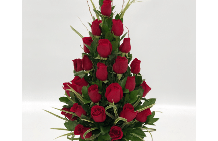 Arreglo de rosas rojas pequeño