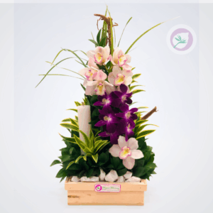 arreglos florales funebres con orquideas en Medellín