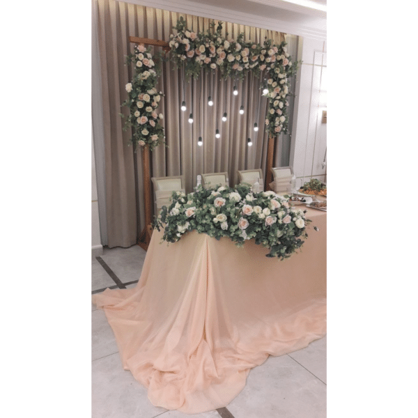 decoracion con flores para boda - recepción