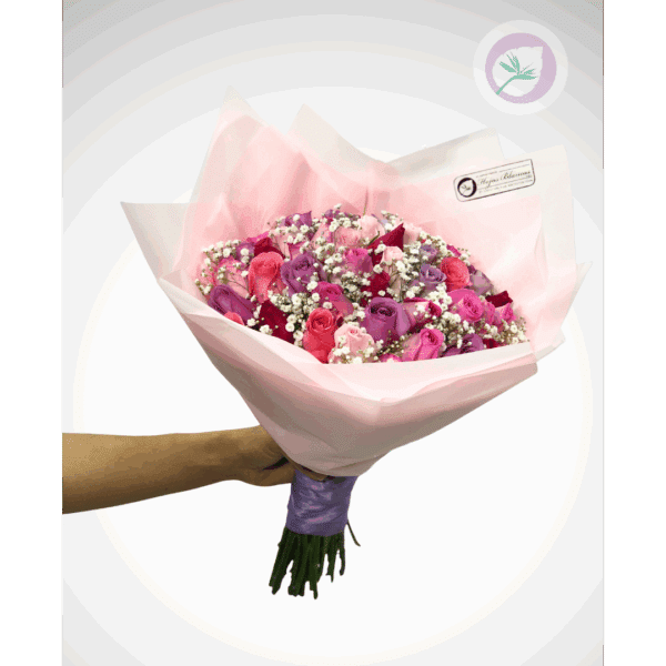 ouquet de rosas para San Valentin - Floristería Hojas Blancas