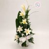 Detalle floral de condolencia por el perecimiento de un ser querido.