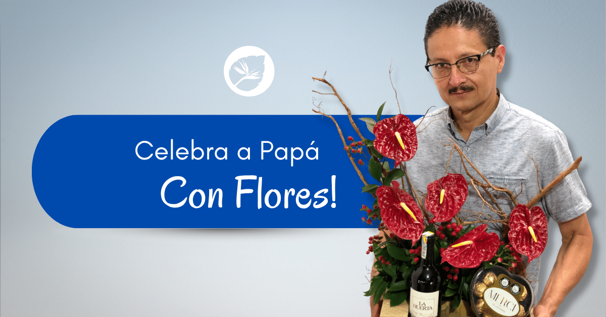 Celebra a Papá con flores este 15 de Junio! Papá se merece lo mejor!