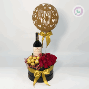 Chocolate con flores y vino para Papá! con envio GRATIS en Medellín, el área metropolitana y el Oriente Antioqueño.