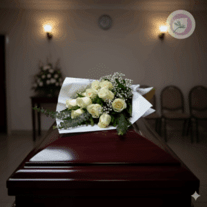 Arreglo floral funebre para condolencias