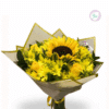 Llena de luz y significado cualquier momento con nuestro bouquet de flores amarillas, una combinación especial de rosas, girasoles y margaritas cuidadosamente seleccionadas para transmitir alegría, energía y nuevos comienzos.