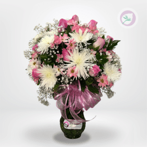 Jarrón pastel FL003 – Arreglo Floral Colorido y Elegante Llena cualquier espacio de alegría y frescura con nuestro Jarrón Primavera, una composición floral diseñada para transmitir emociones a través del color y la elegancia.